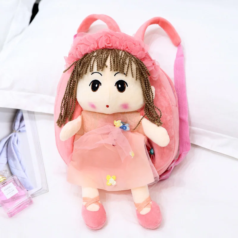 Cute Plush Backpack Kawaii Girl Backpacks Stuffed Toy Doll Children Outdoor Mini Travel School Bag Gift For Little | Игрушки и хобби