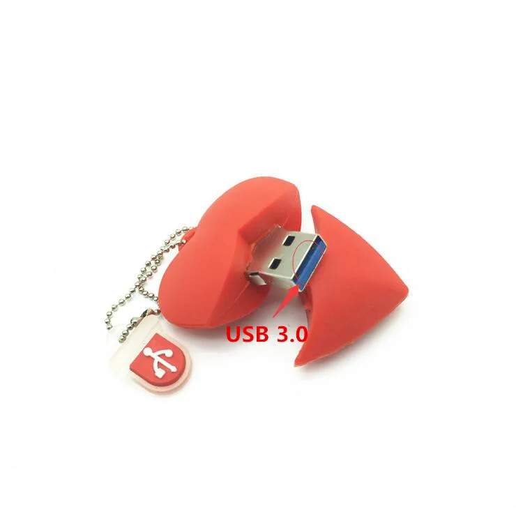Высокоскоростной usb накопитель 3 0 в форме сердца u диск 4 ГБ 8 16 32 с рисунком