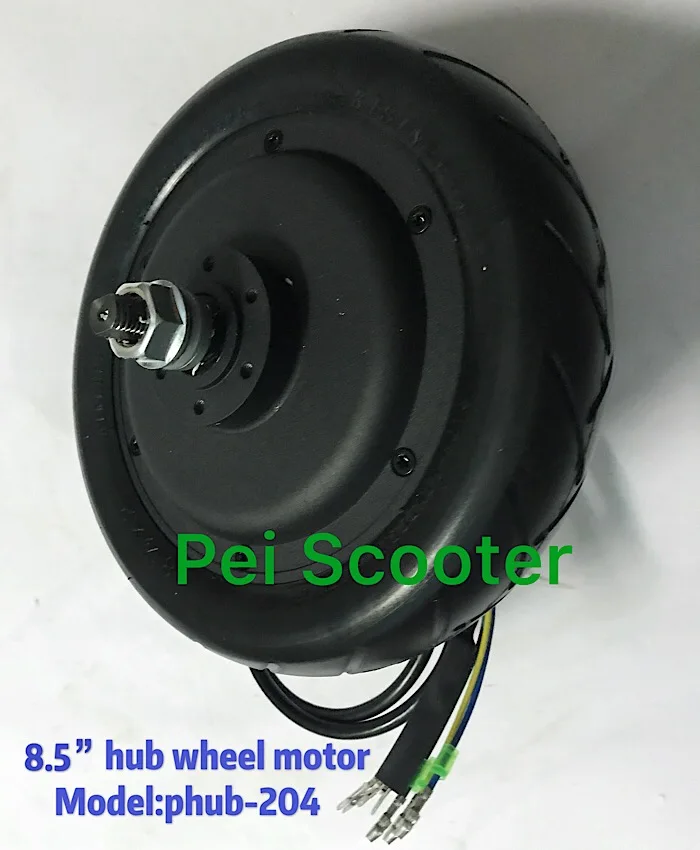 

8.5 inch brushless gearless dc hub motor wheel double shaft for scooter diy kit phub-204