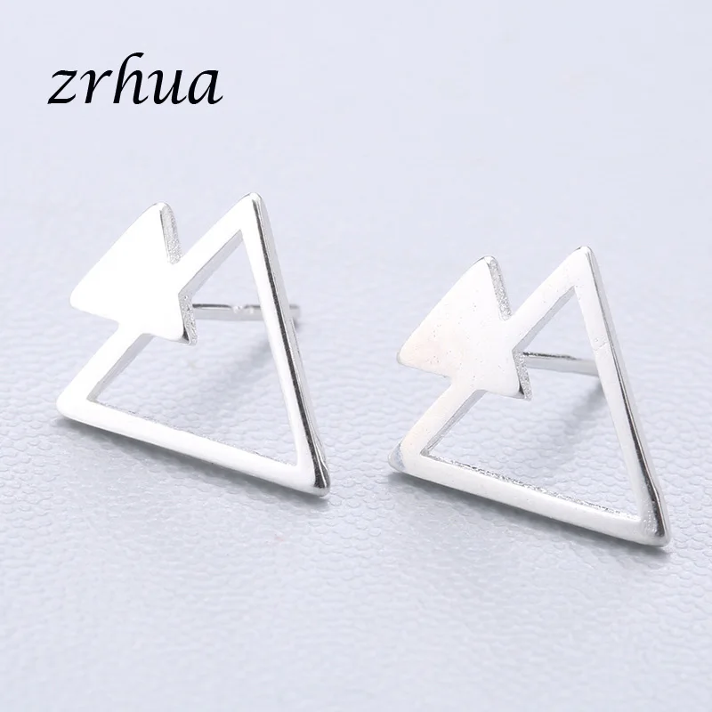 ZRHUA 925 пробы серебряные сплайсинга милые серьги-гвоздики с животными для женщин повседневные Девушки Brincos личность Стерлинговое Серебро-ювелирные изделия