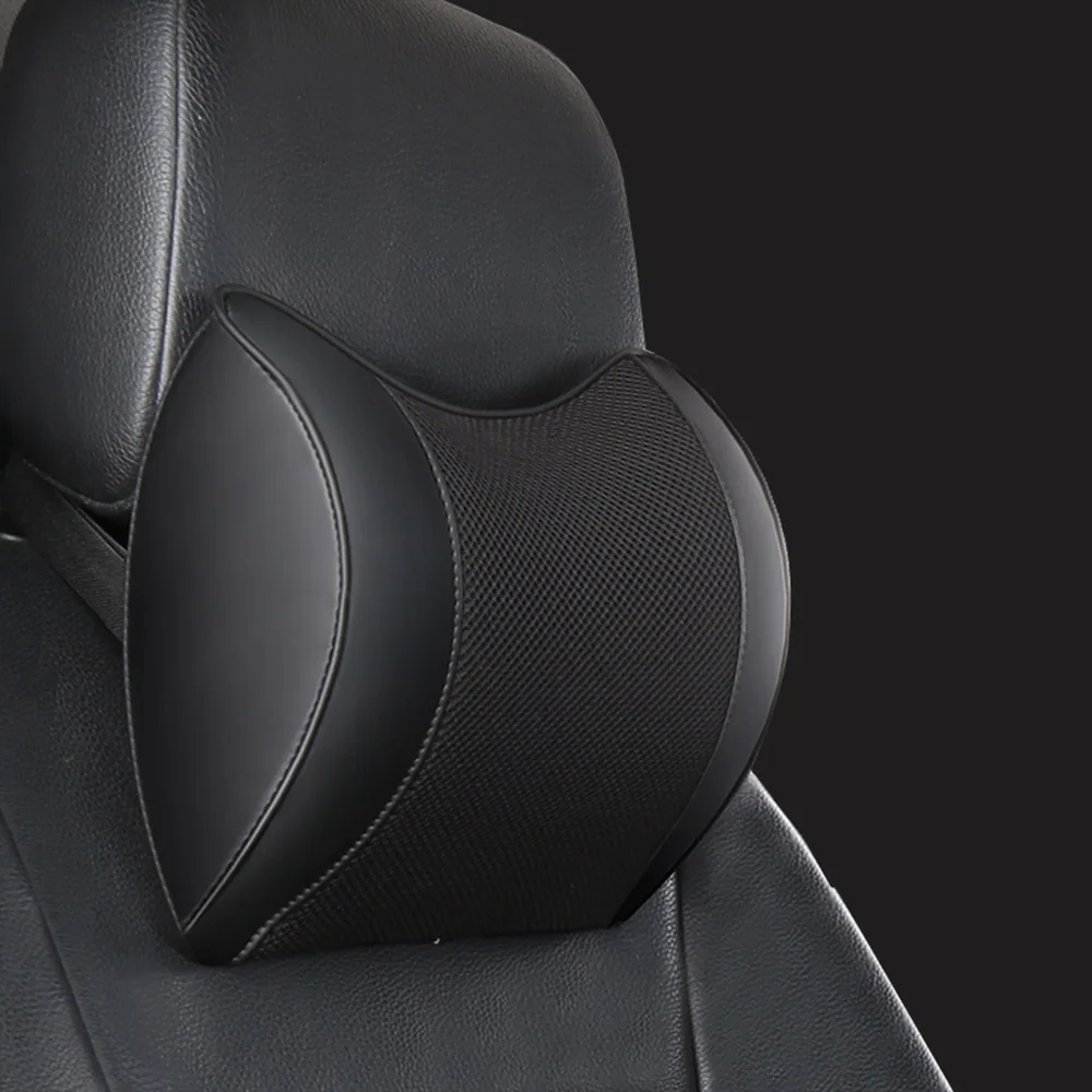 Black-A-Neck JINSERTA, новинка, подголовник для автомобиля, подушка для шеи, 3D, дышащая, подушка для спинки сиденья, поясничная, поддерживающая, подушка для отдыха, для автомобиля, аксессуары - Цвет: Black-A-Neck