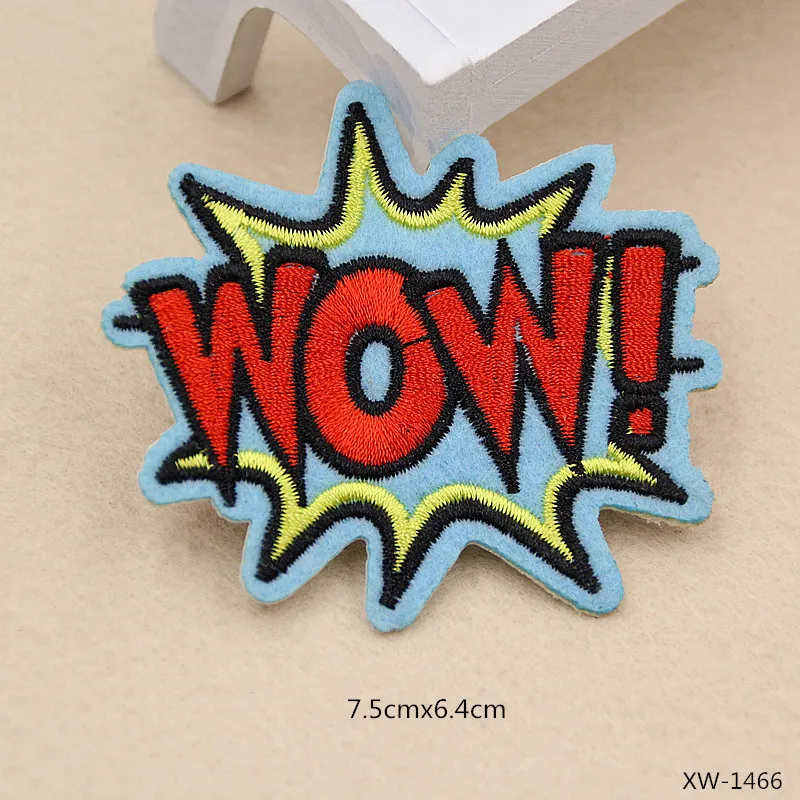 Надпись OMG WOW Cool Oops Boom Yeah Love Pow вышивка нашивки для одежды гладить на одежде Сумка Аппликации значок полосы стикер