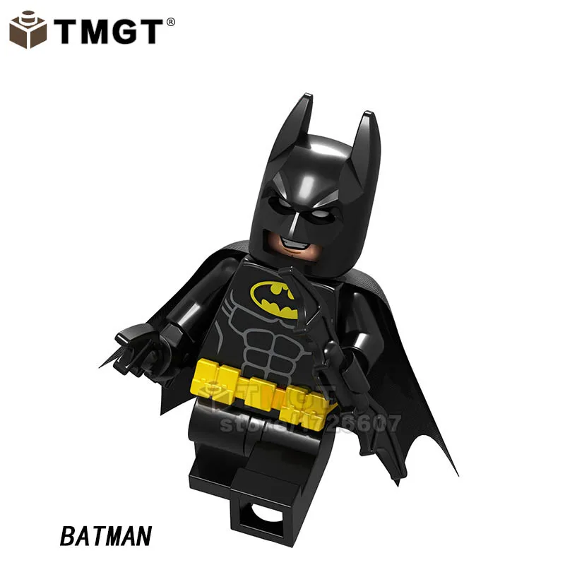 Прозрачный Одиночные кубики «Бэтмен» Red Son Batman-Tire Armor темные ночи: металлические беспощадные летучие мыши, которые смеются, строительные блоки, игрушки для детей - Цвет: Прозрачный