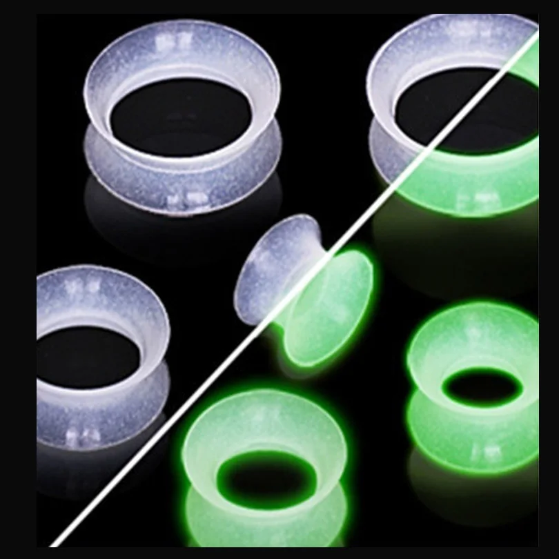 ZLDYOU силиконовые гибкие Серебристые висящие внутри ушные пробки телесные