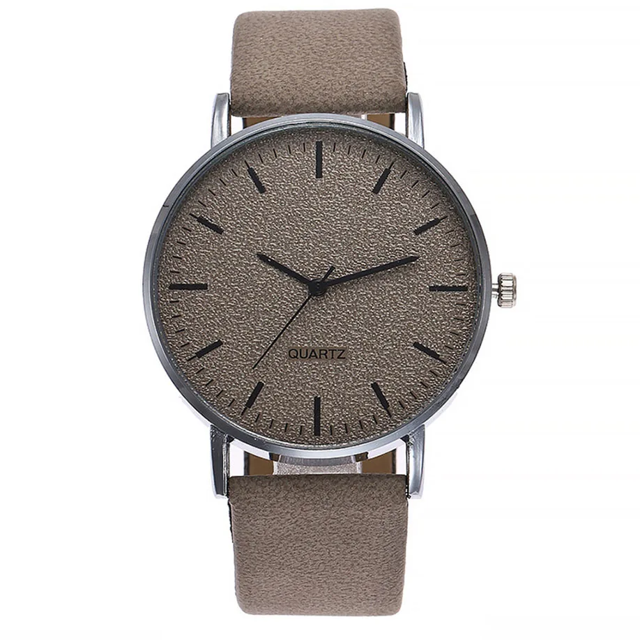 Gray Reloj женский кожаный ремень повседневные часы Роскошные женские s большой циферблат Аналоговые кварцевые наручные часы женские часы relogio feminino - Цвет: Gray