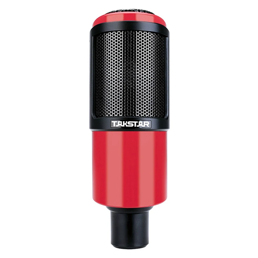 Красный Takstar PC-K320 микрофон с боковым адресом, конденсаторный профессиональный микрофон для вещания вокала и записи инструментов - Цвет: Красный