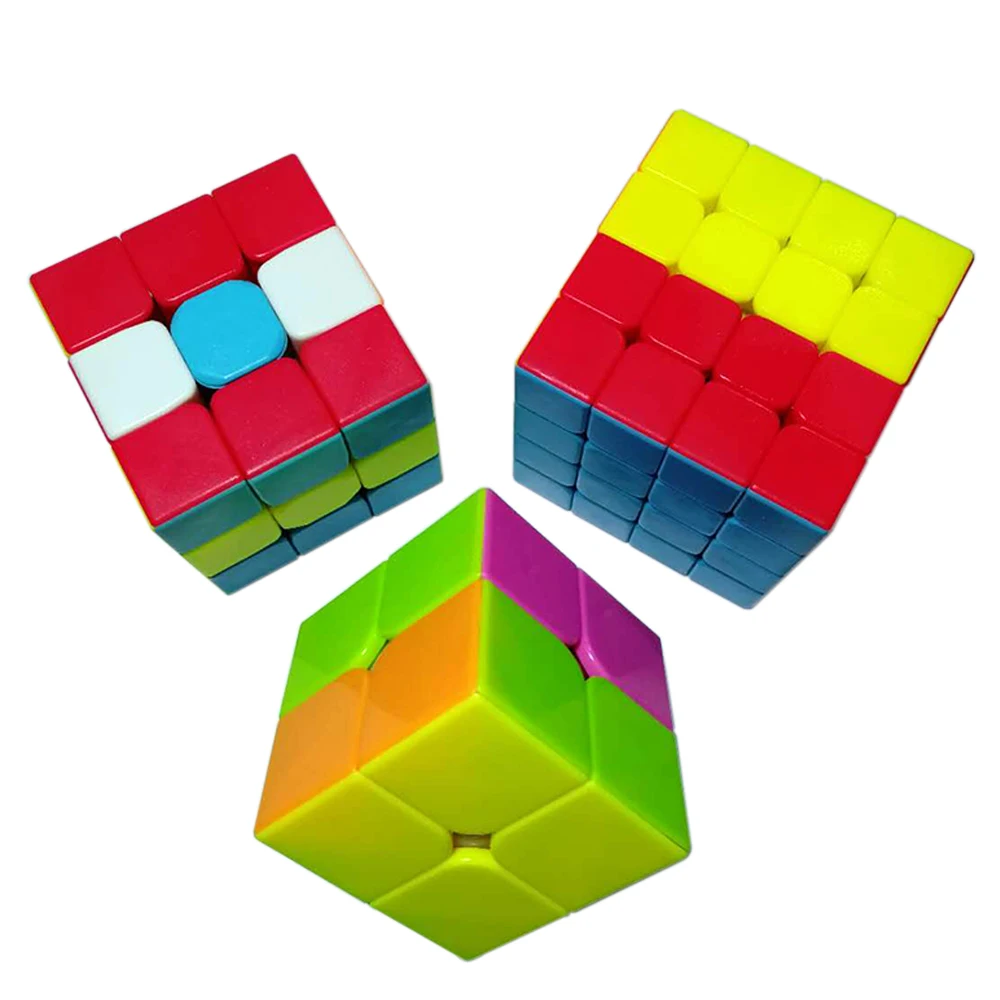 3pcs/set Magic Cube 3*3 on 2x2 QiYi's Antistress Anti-stress 3x3 4x4 Kids Toy for Children Games and Puzzle 4*4 2*2*2 | Игрушки и