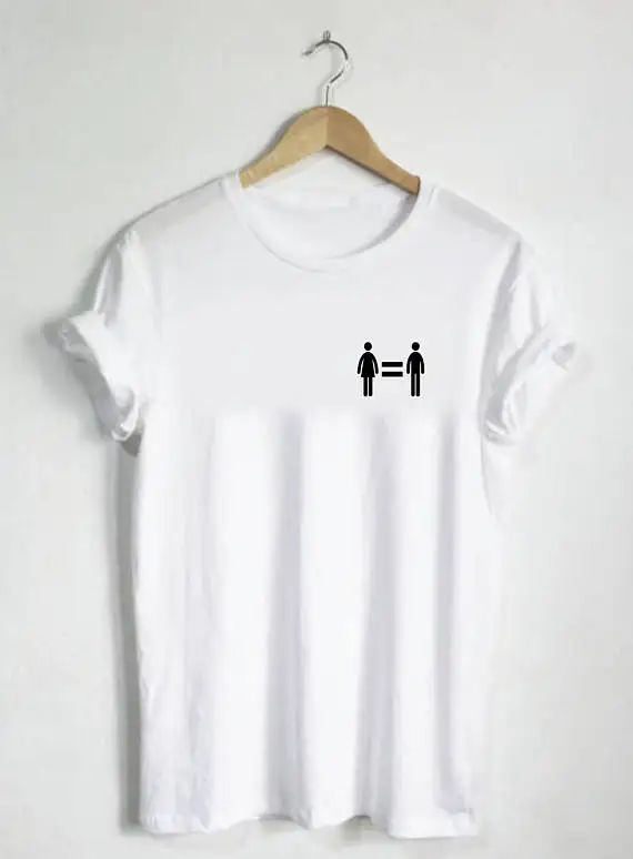 

Equality Shirt - Pocket Shirt Cute Shirt Womans Tee Mens Tshirt Gift Woman Equal Men Gender Rights Female Male Feminist-D507