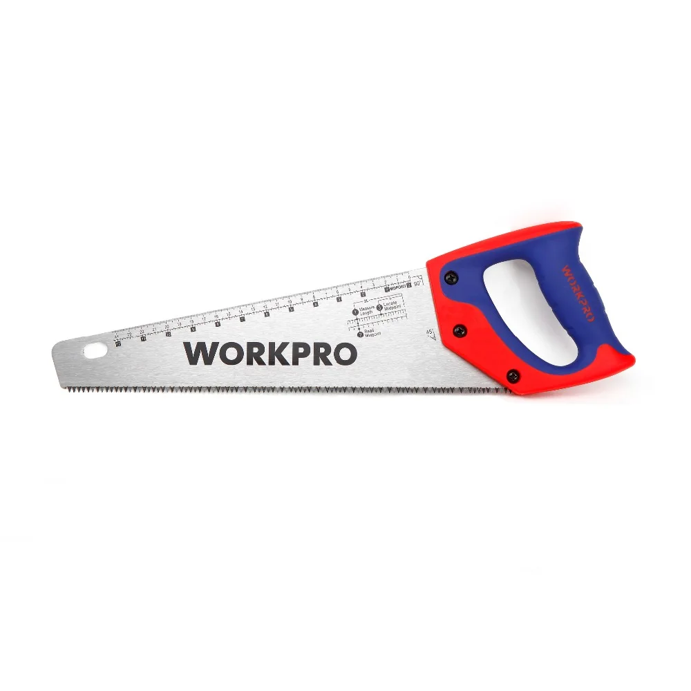 WORKPRO 14 &quotSharpTooth пила стальная Hacksaw с комфортом резиновая рукоятка