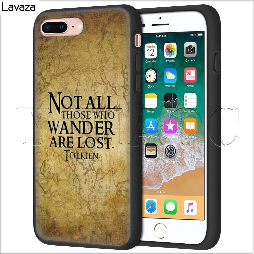 Lavaza Not All Those Who Wander Are Lost Case for iPhone 11 Pro XS Max XR X 8 7 6 6S Plus 5 5s se |