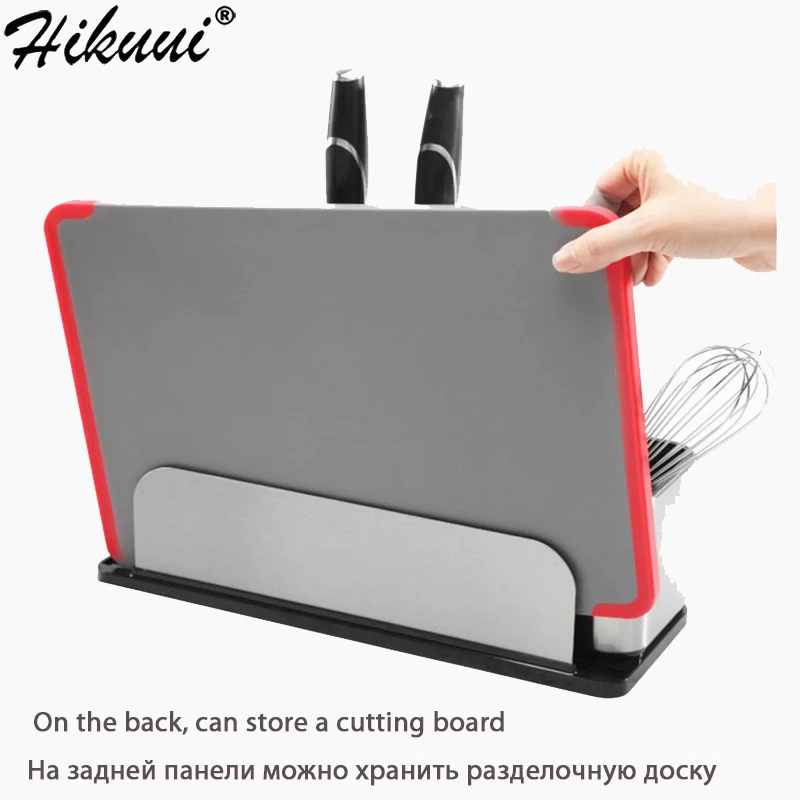 Подвижная кухонная подставка для ножей из нержавеющей стали 3 шт. блоки Кухонный