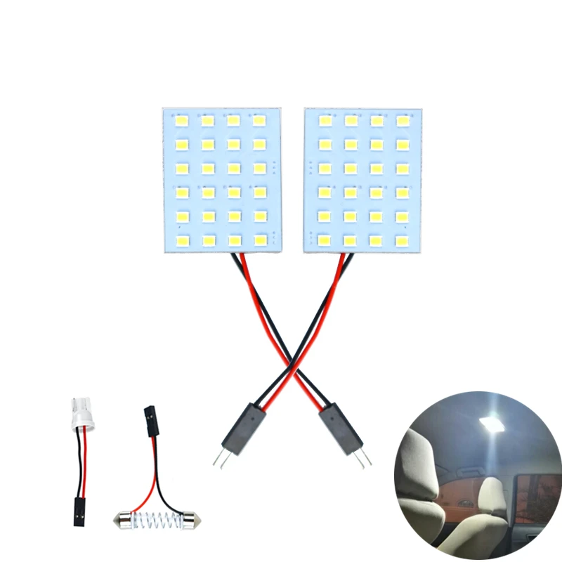 SMD 3528 cob интерьерная панель лампа Светодиодная купольная для чтения авто интерьер