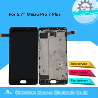 5 7original msen super amoled for meizu pro 7 plus m793h lcd display screentouch panel digitizer with frame for pro7 plus