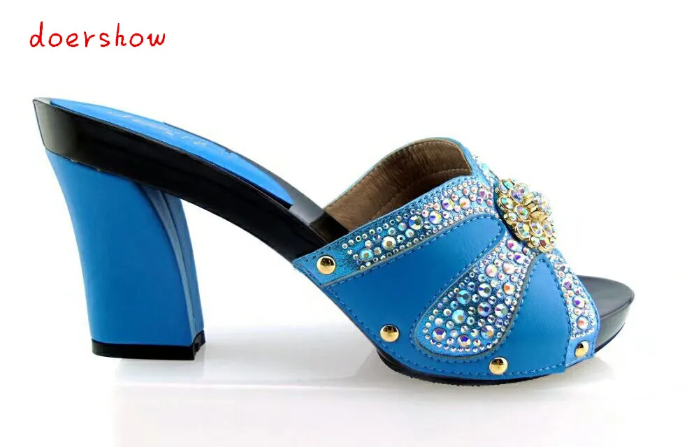Doershow Новое поступление обувь в африканском стиле для взрослых женщин на высоком