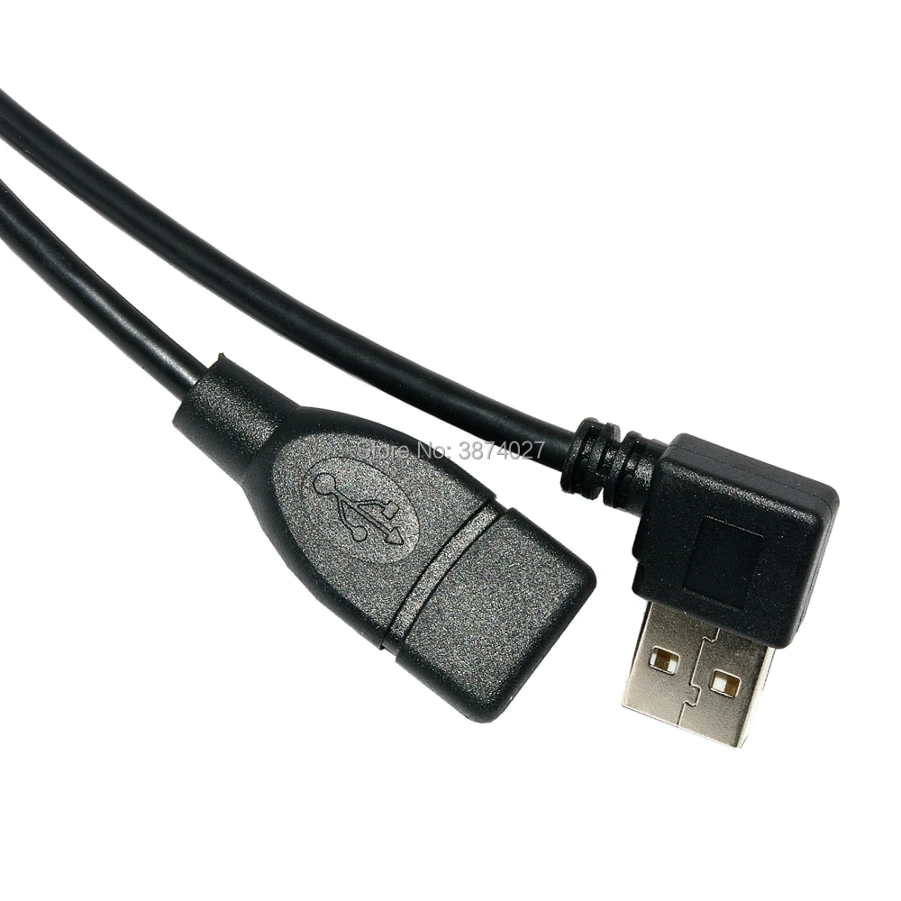 Высококачественный Реверсивный дизайн 100 см/1 м USB 2 0 Левый и правый угловой 90