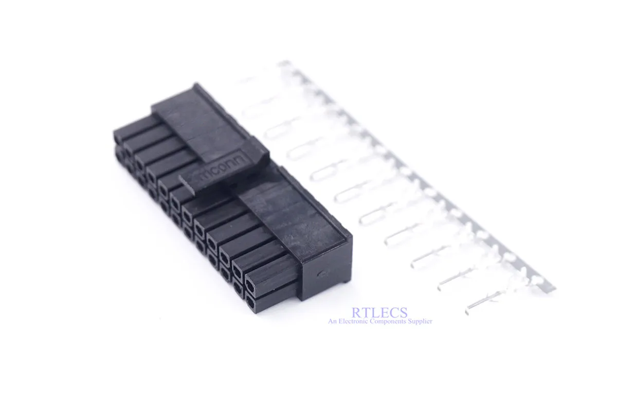 2 шт. Micro-Fit 3 0 колодка разъема корпус 2x12 Pin 24 схемы Мужской оболочки питания для GSM