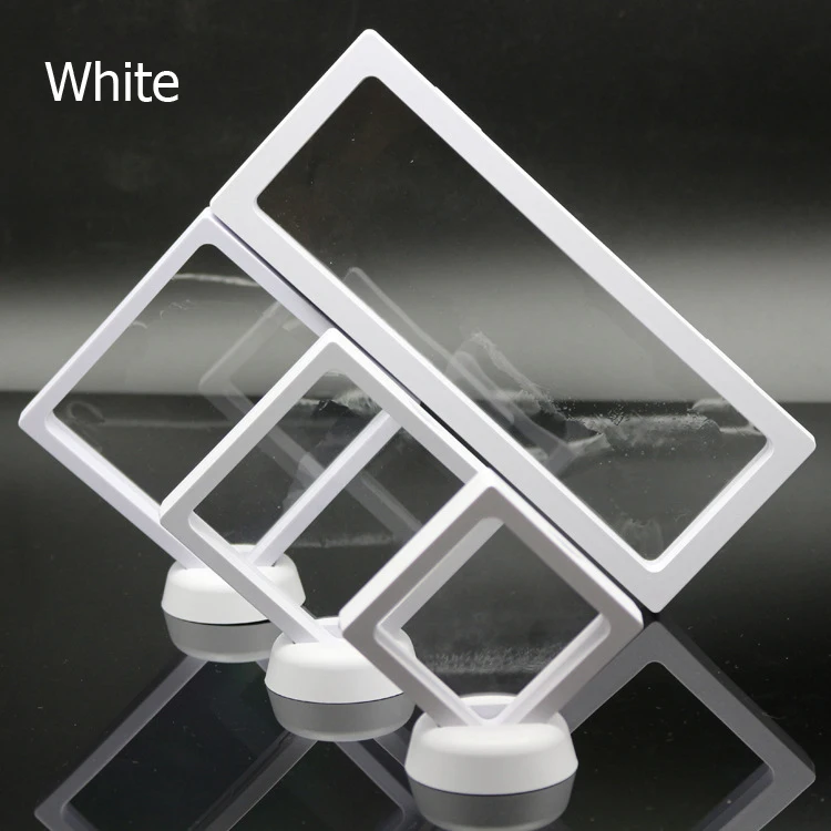 New Transparent PET Membrane Jewelry Display Stand Holder for Ring Earrings Pendant Gem Stones Packaging Box 9*9cm Sieraden Case | Украшения