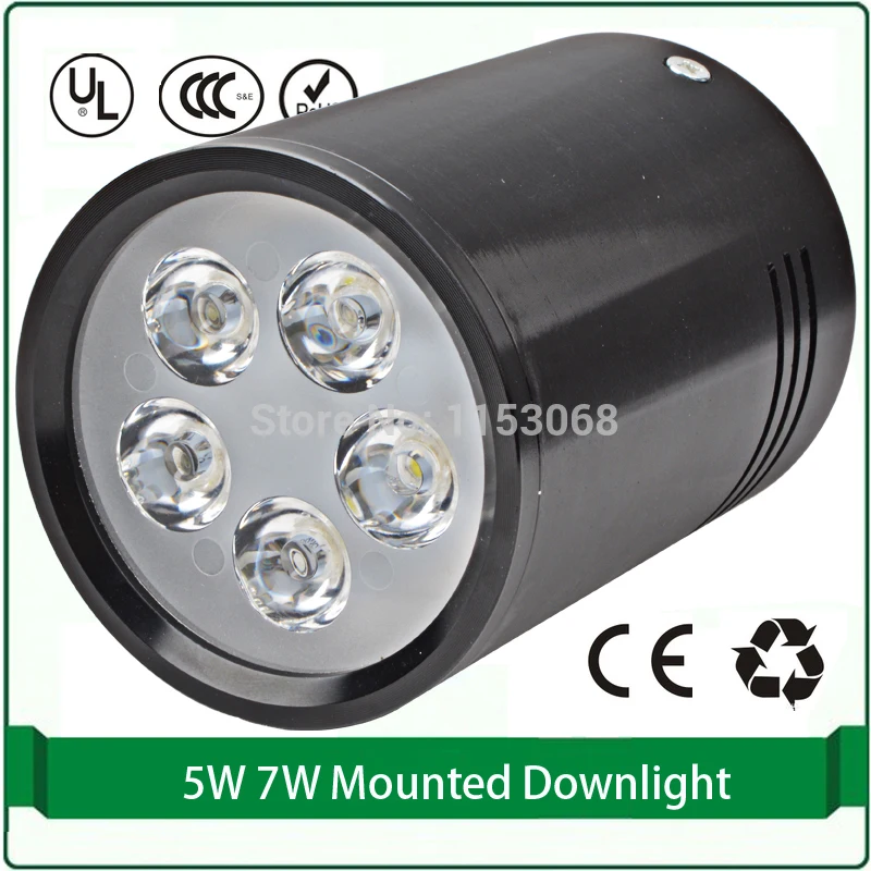 2 шт./лот упак. поверхностный монтаж светодиодный светильник комплект черный цвет