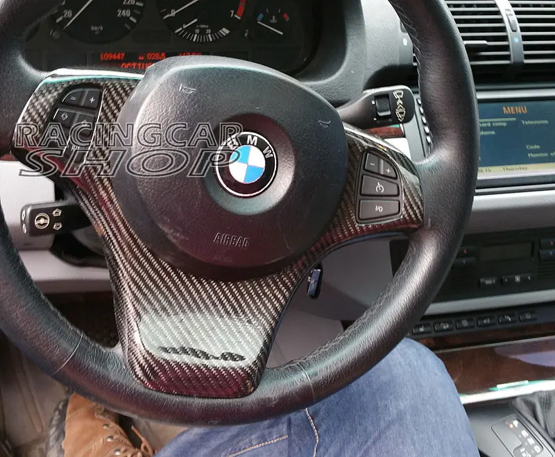 Настоящая накладка на руль из углеродного волокна для BMW E53 X5 2000-2006 B344Y | Автомобили