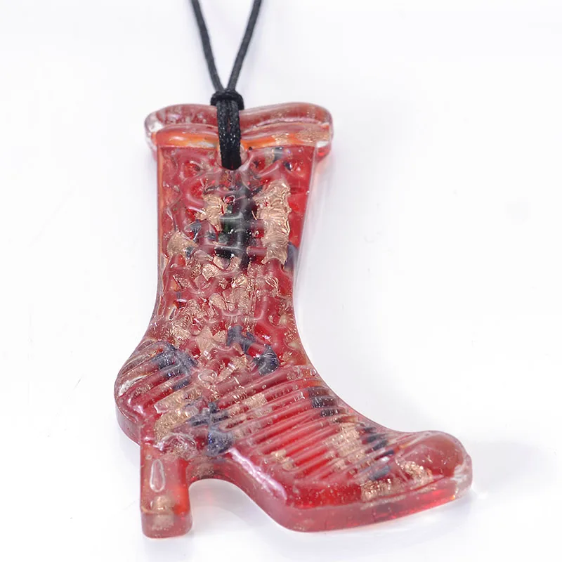 2 шт./лот лидер продаж ожерелье с подвеской из ажурного стекла 6 цветов модные