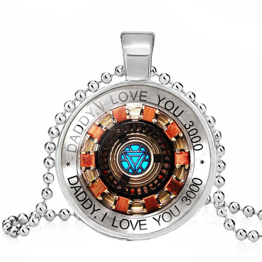 Ожерелье с сердцем Marvel Iron Man Tony Stark креативное ожерелье дуговым реактором