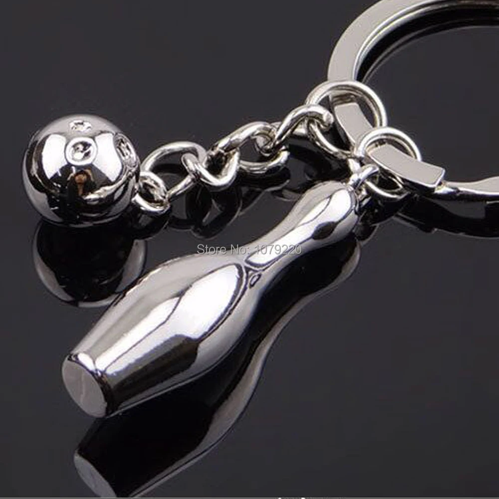 Боулинг спорт брелок с названием клуба Сумочка Подвеска Сплав Автомобильный