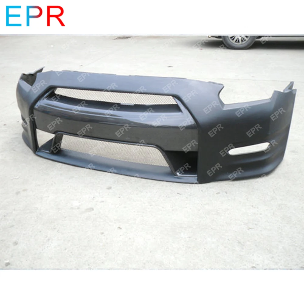 Для Nissan GTR R35 (2011 2013) стекло волокно OEM стиль передний бампер w/o LED (DBA бампер) тюнинг