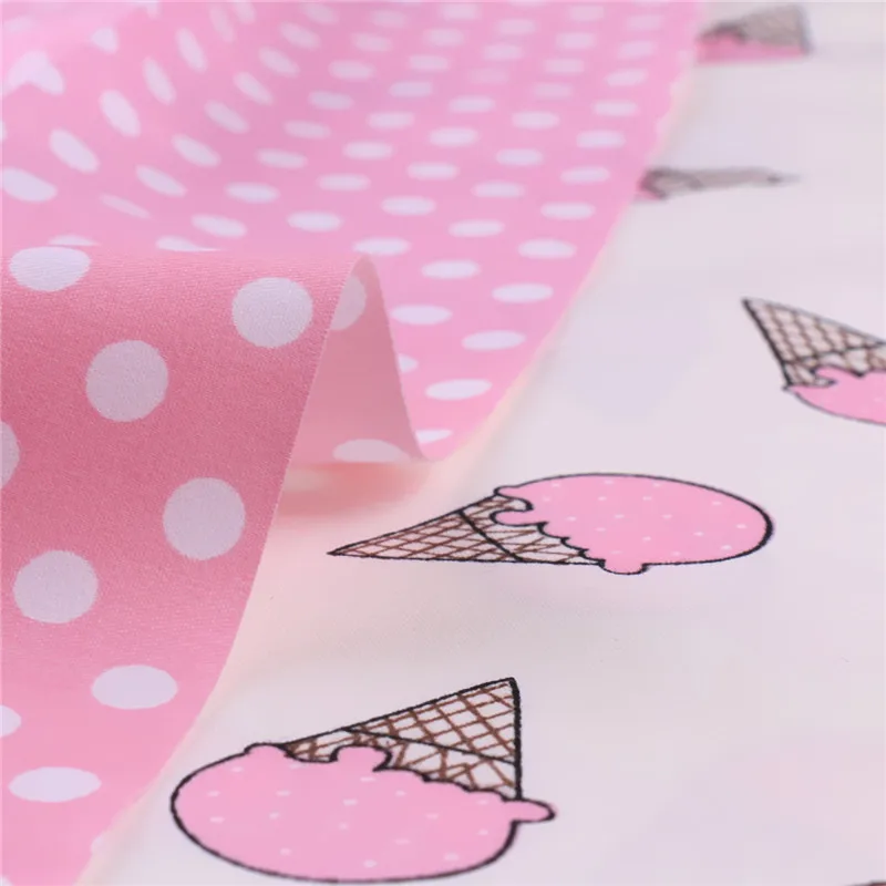 Новинка Розовая Трикотажная хлопковая ткань с принтом счетчик половина