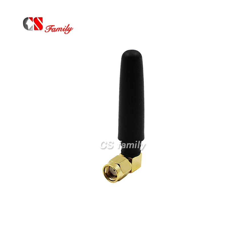 Новый Wi Fi Беспроводной антенны 2dBi 2 4 GHz антенна с RP SMA(M) правый угол разъем|wireless