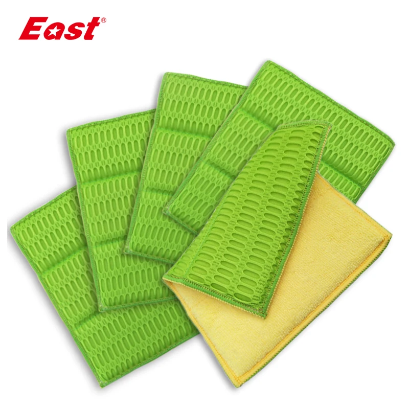 5 шт. чистящие салфетки из микрофибры 18 х24 см|wiping rag|dish cleaningscouring pad |