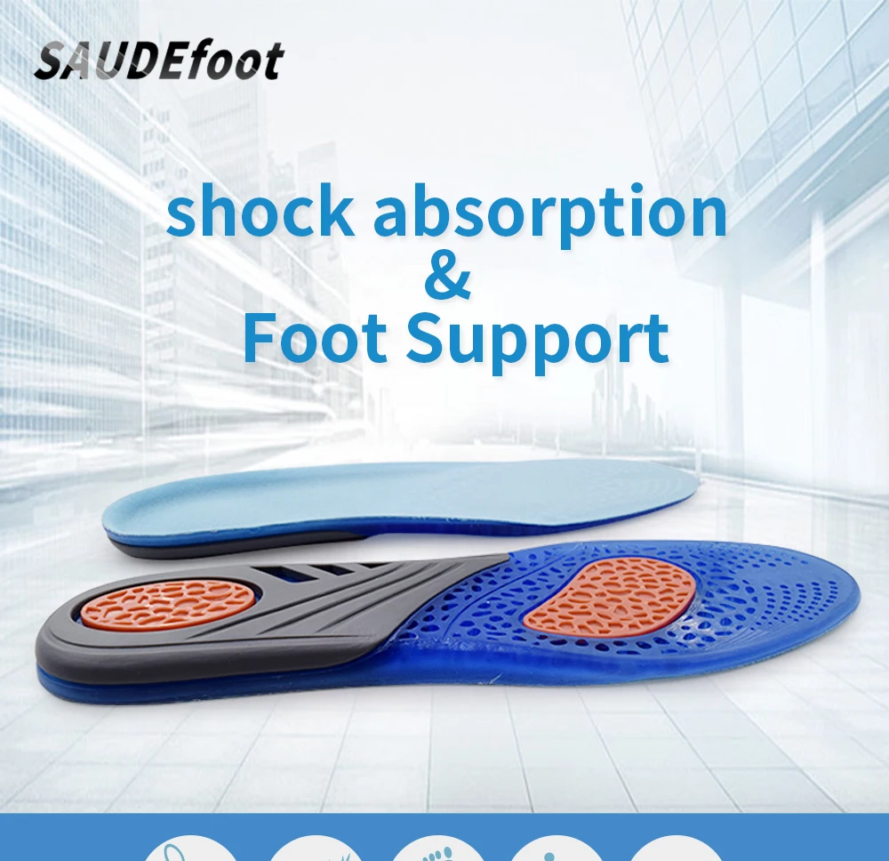 Running summer Insoles Orthopedic Heel-Deep shock absorption Arch-Reinforces arch support Triple Sport shoes Pads