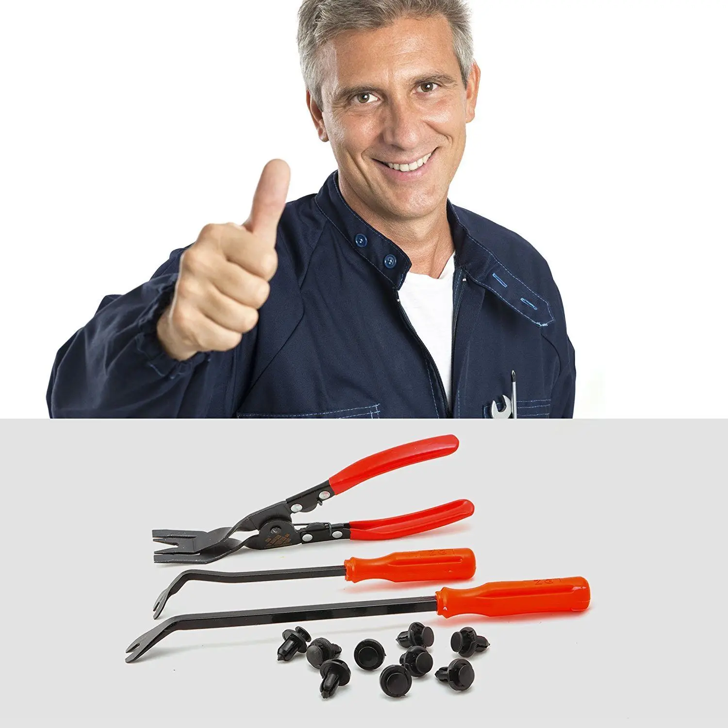 

14pcs/set Car Stereo Remove Tool+Door Molding Dash Panel Trim Tool+Clip Plier+Fastener