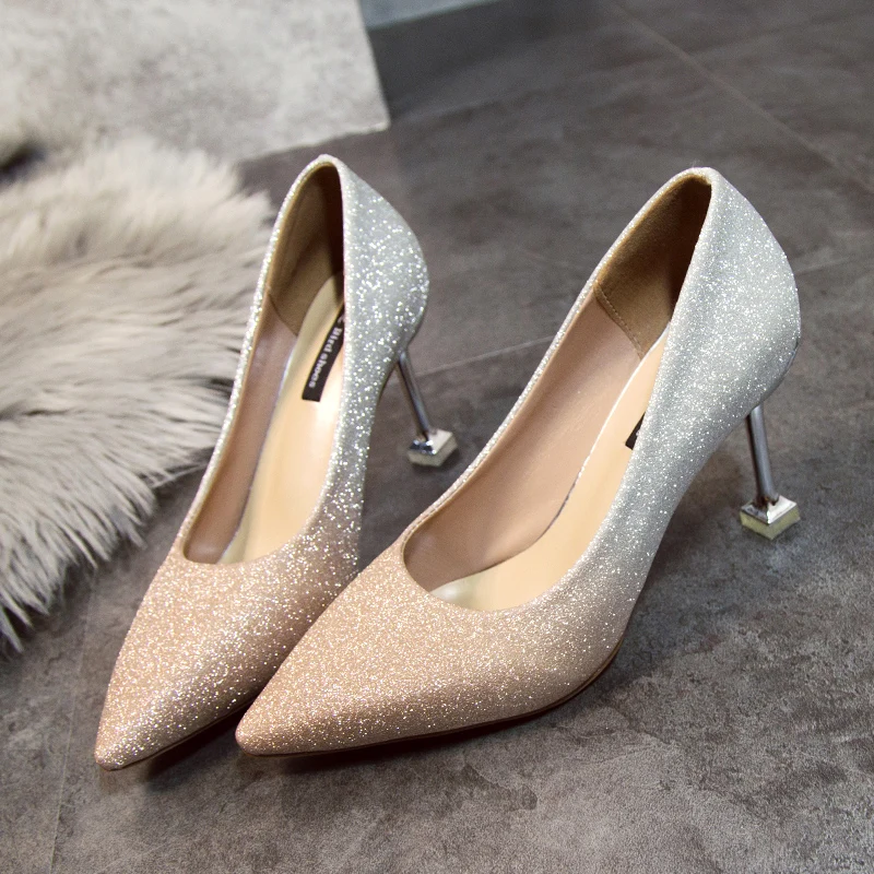 Size34-39 2019 новые модные женские туфли лодочки на высоком каблуке Высокое качество
