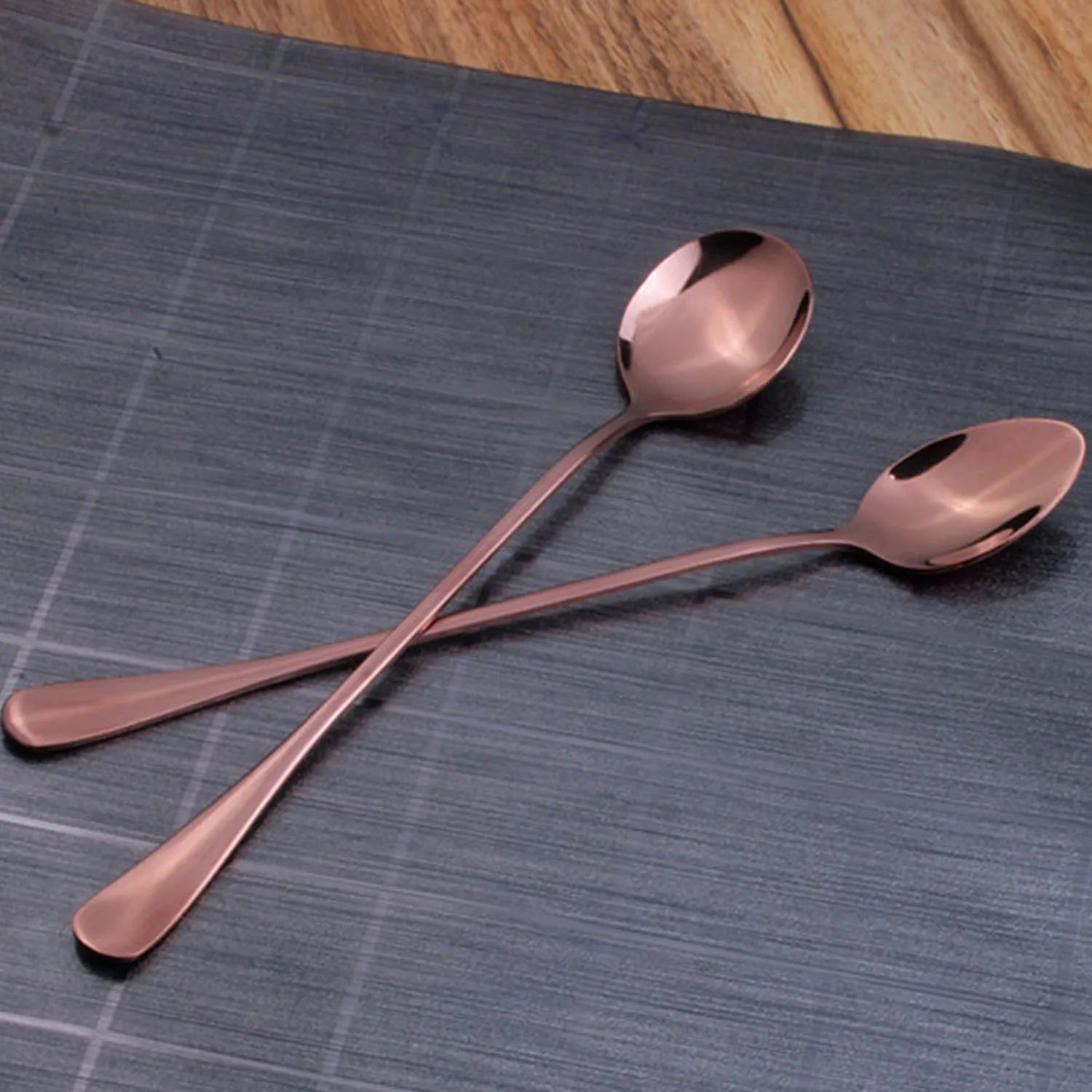 4 шт. разные цвета нержавеющая сталь с длинной ручкой чайный кофе мороженое ложка