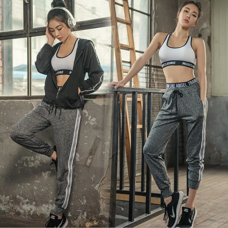 Новый женский набор для йоги из 3 предметов спортивная одежда бега фитнеса