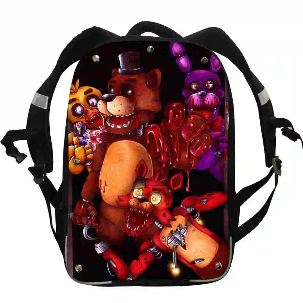 FNAF аниме-рюкзаки животные лошадь Орел Фредди сумки Чика; Фокси мальчики девочки подростковые школьные сумки Mochila коробка ланч пенал - Цвет: U