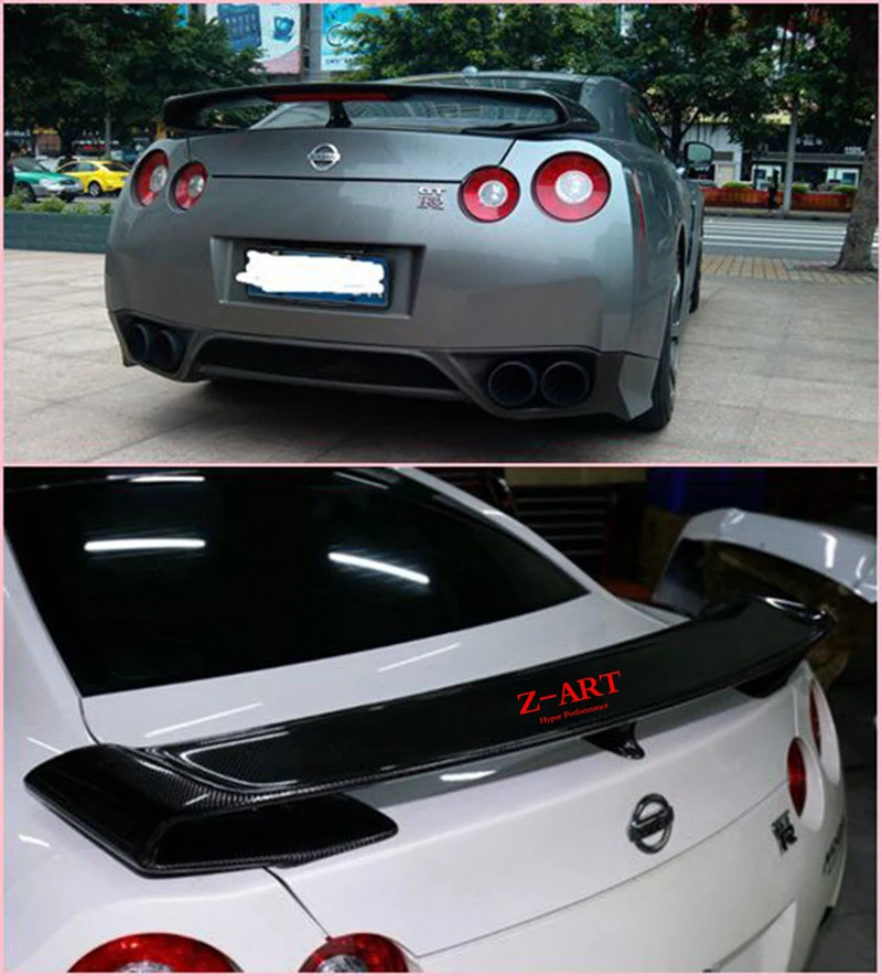 Углеродное волокно OEM задний спойлер для Nissan GTR R35 углеродное заднее крыло 2009 2015 GT R