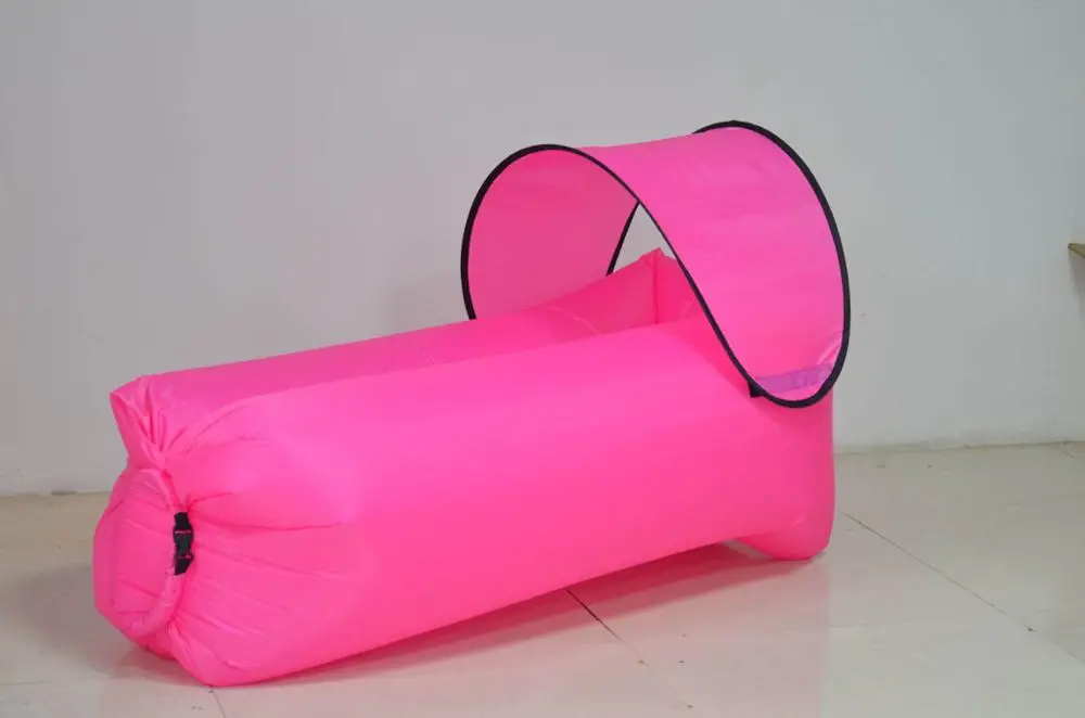 Красный Shade Fast Folding Garden Sofas Waterproof Inflatable lazy sofa camping Sleeping Bags Air bed Adult Beach Lounge Chair Outdoor - Цвет: Красный