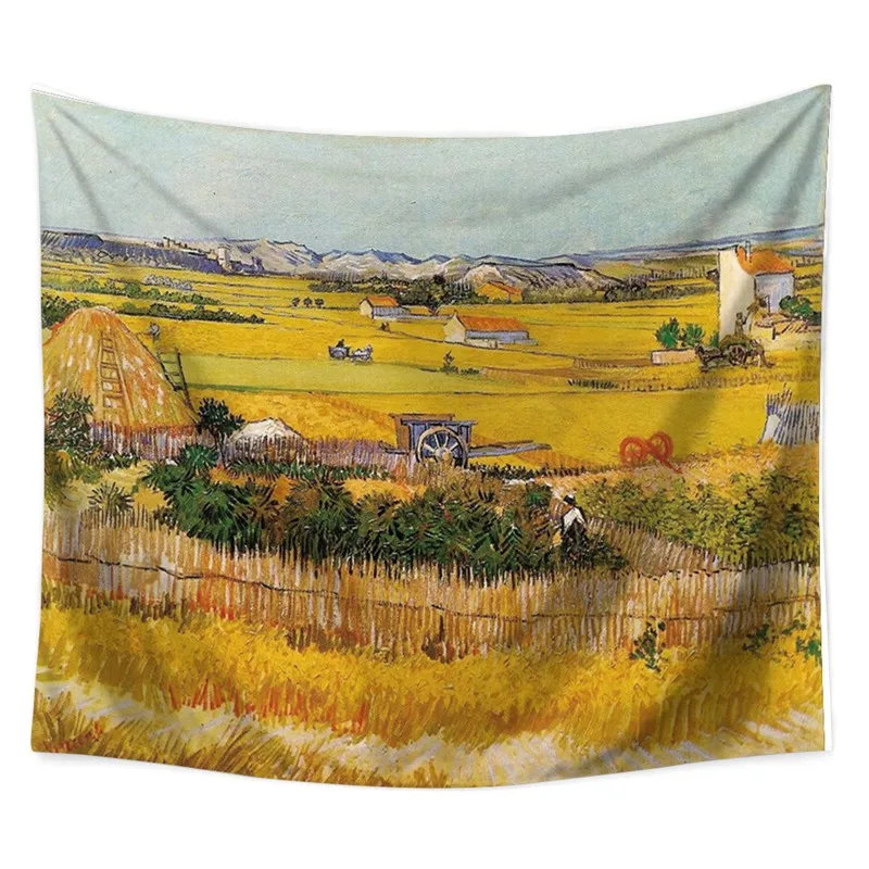 Boho Hippie 4 Sizes Wall Tapestry Colorful Tree Printed Wall Hanging for Bedroom High Quality Polyester Tapestries Home Decor - Цвет: 8