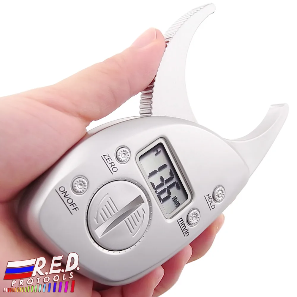 

New Digital LCD Body Fat Caliper Skin Fold Measurement Thickness 50mm 2inch LCD