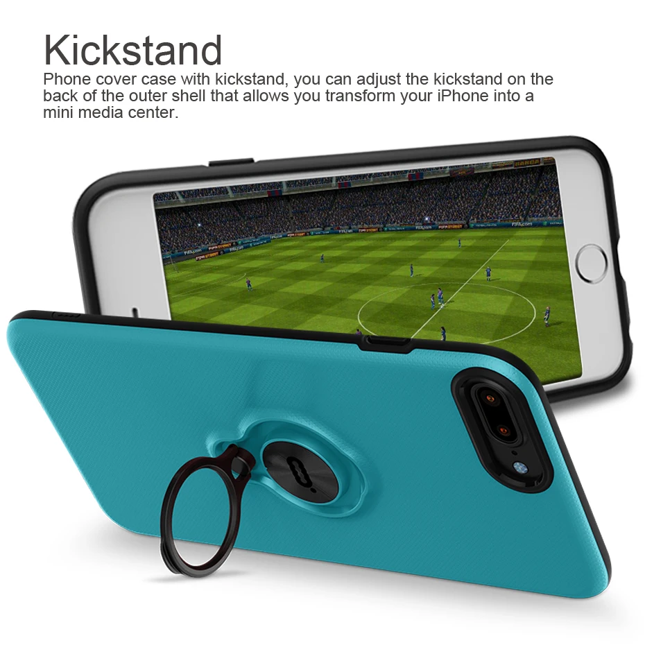 Luxury Shockproof Phone Case For iPhone 7 Plus Magnetic Ring Stand Protective Cover Cases With Holder |