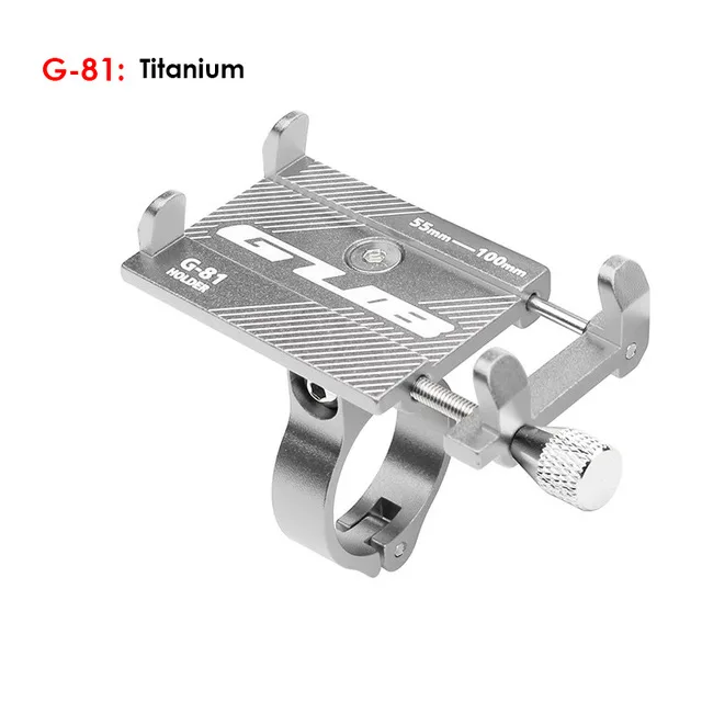 G81 Titanium Vmonv алюминиевый держатель для велосипеда мотоцикла для iPhone Регулируемая универсальная подставка для руля велосипеда мобильного телефона gps - Цвет: G81 Titanium