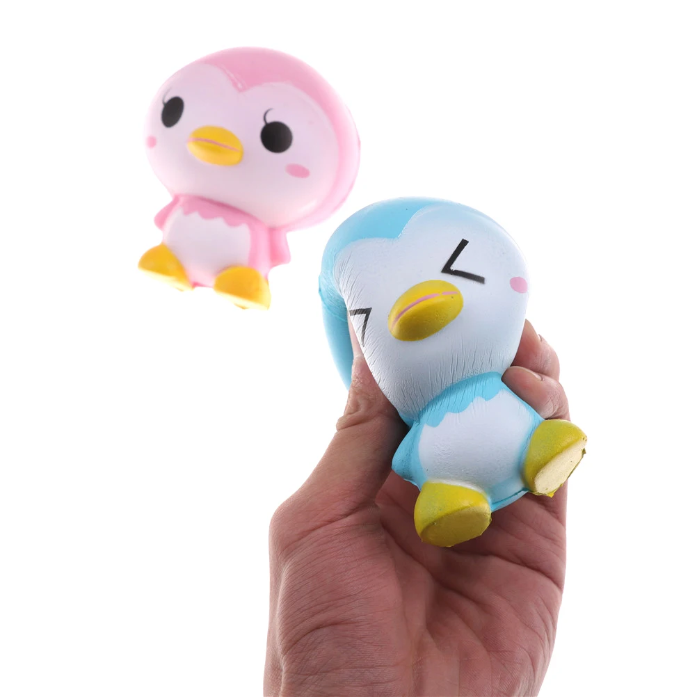Slow Rising Lovely Cartoon Penguin Soft Cellphone Straps Toy Gift Funny Elastic Environmentally PU Charm Randomly | Игрушки и хобби