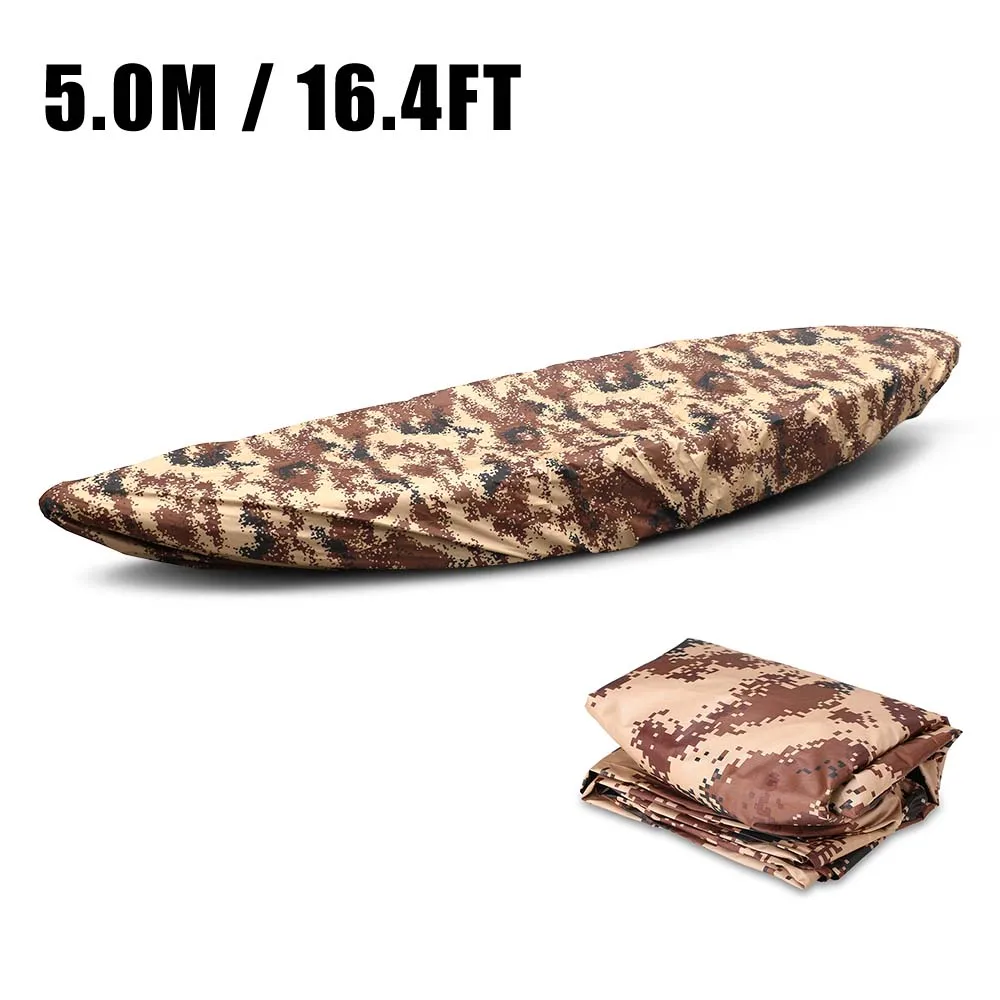 Camouflage 2 5m Профессиональный универсальный чехол для байдарки каноэ водонепроницаемый Каяк Лодка каноэ хранение транспорт Пылезащитная крышка надувной шлюпки щит - Цвет: Camouflage 2 5m