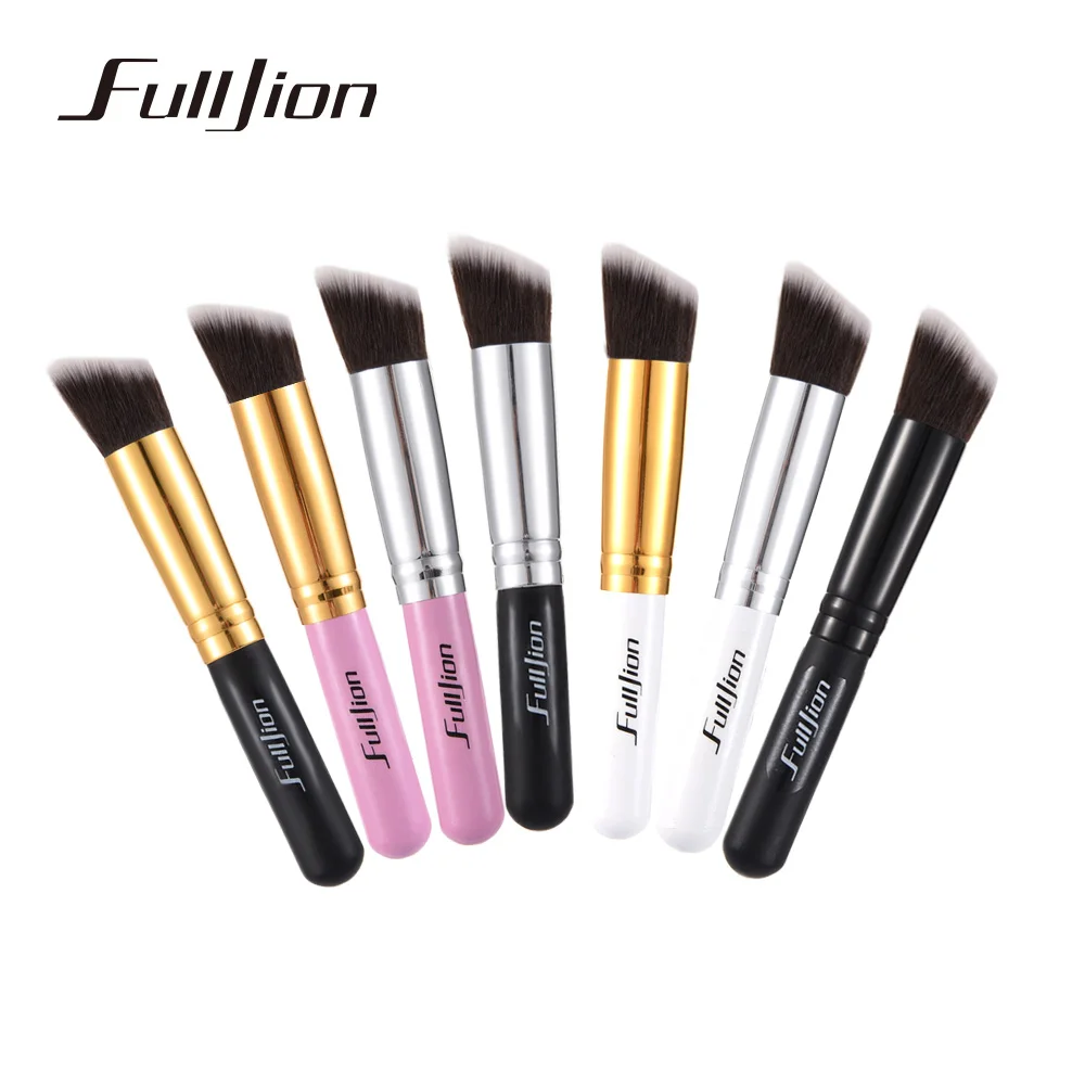 Fulljion 1 шт. косой и с плоской головкой кисть для нанесения основы под макияж