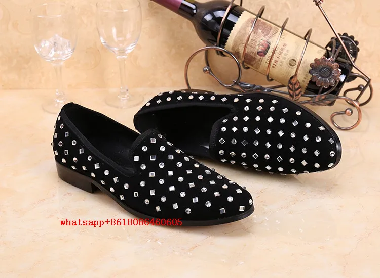 Мужские классические туфли Choudory красные слипоны из натуральной кожи мужская