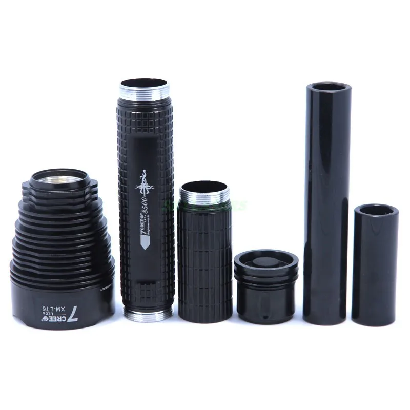 Online Original TrustFire J18 7T6 7 * XM-L T6 8500 Lúmenes 7 LED Más Poderoso Led Linterna Antorcha (3*26650/3*18650)