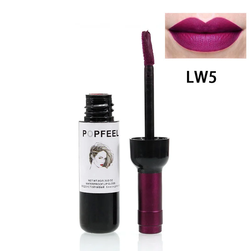 Popfeel пикантная бутылка красного вина водонепроницаемый блеск для губ жидкость