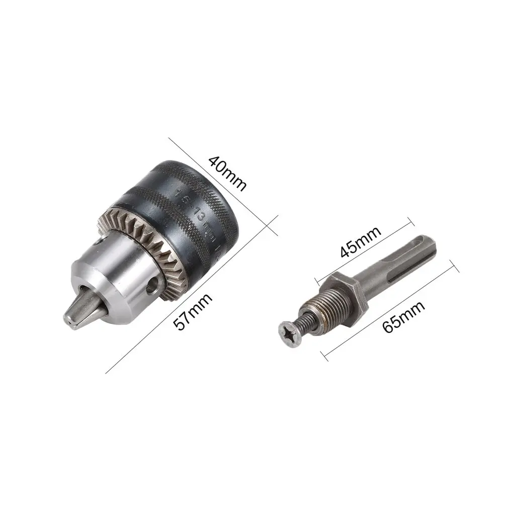 1.5-13mm Keyed Iron Drill Chunck 1/2&quot 20UNF SDS Plus Adapter Connecting Rod Wrench For Electric Drills Rotary Manchine Tools |