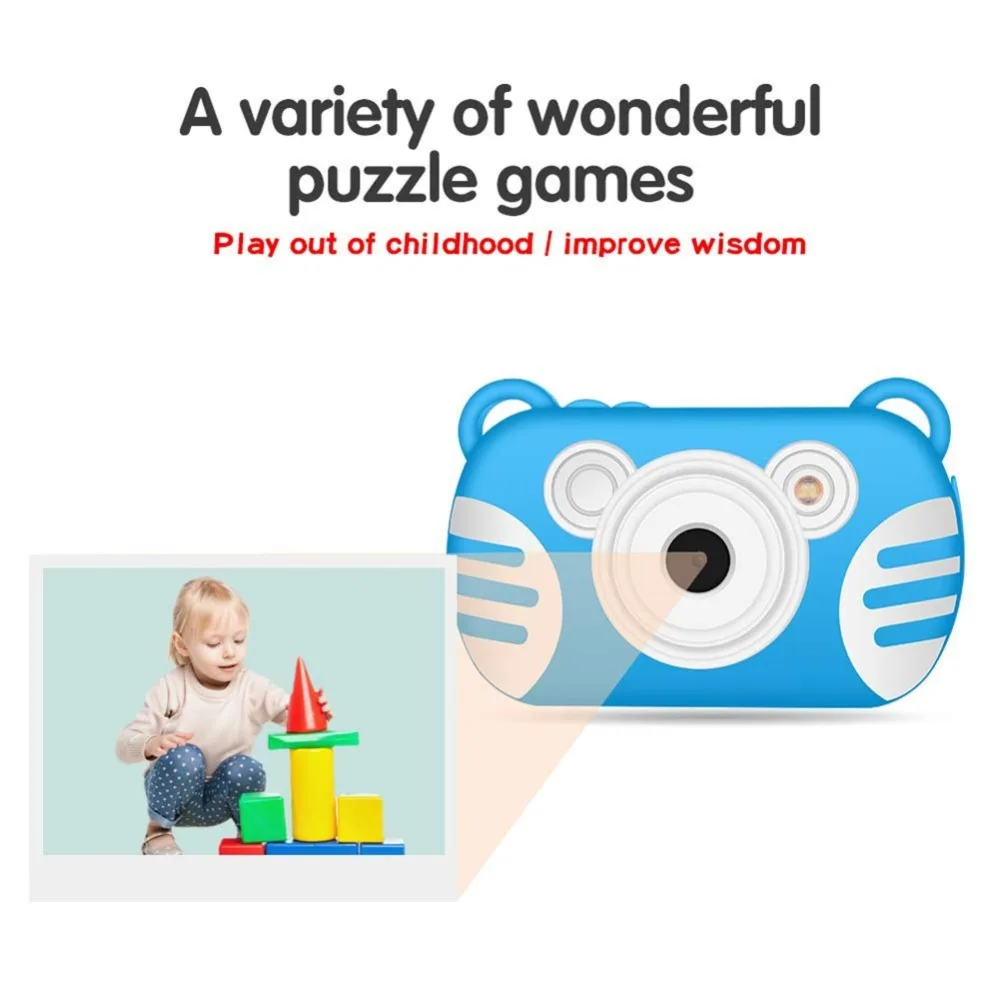 Дети Водонепроницаемый Автоспуск камера видеокамера 2 7 ЖК экран 8X цифровой зум